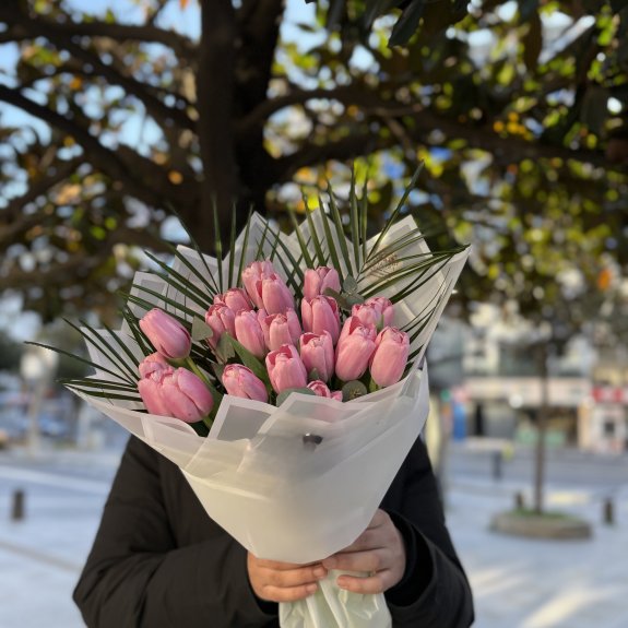 20 Adet İthal Premium Pembe Lale