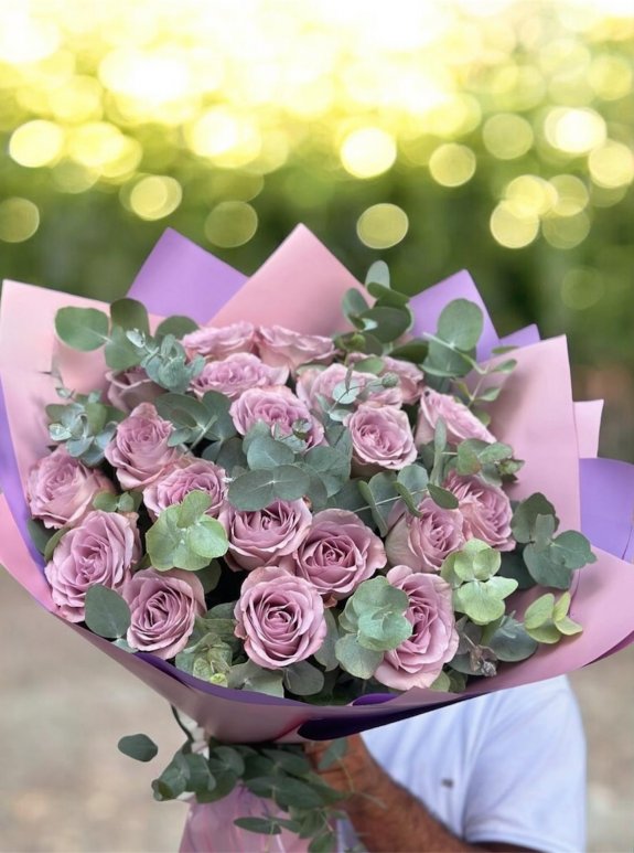 21’Li Lila Gül Buketi