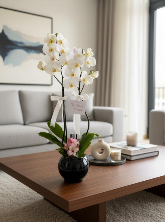 Premium Beyaz Orkide