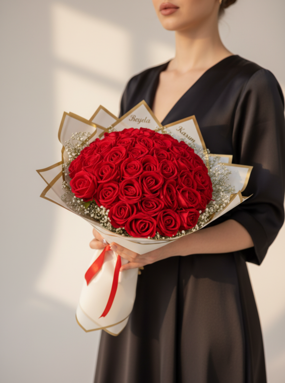 Yapay Kırmızı Gül Buketi